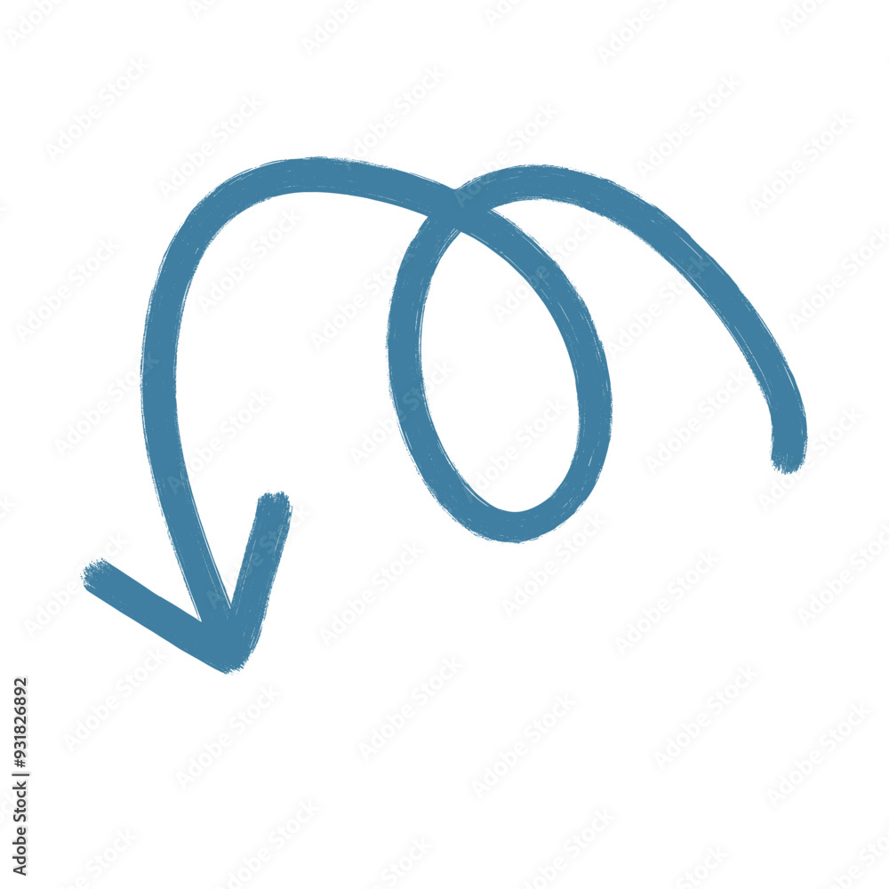 Sketch Doodle Swirly Arrow Sketch Doodle Swirly Arrow