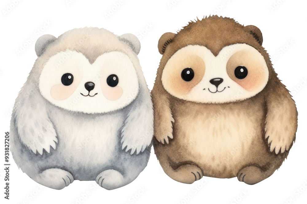 PNG Two sloth friend animal drawing mammal. PNG Two sloth friend animal drawing mammal.