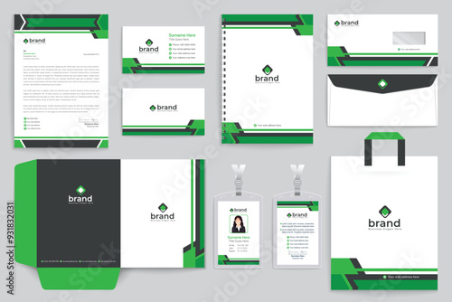 Modern stationery design professional style