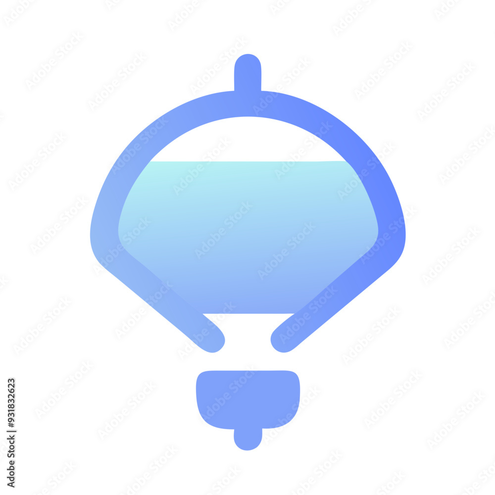 light bulb gradient blue icon light bulb gradient blue icon