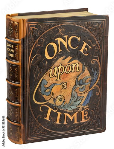 An old fairy tale book with the Lettering 