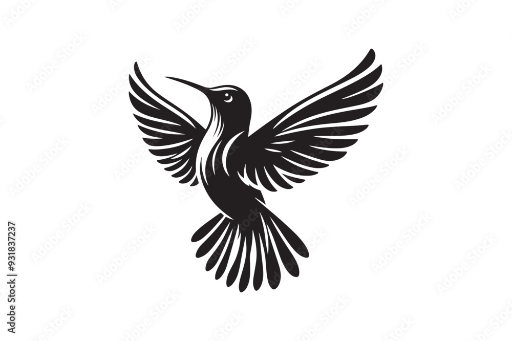 Hummingbird silhouette vector illustration Hummingbird silhouette vector illustration