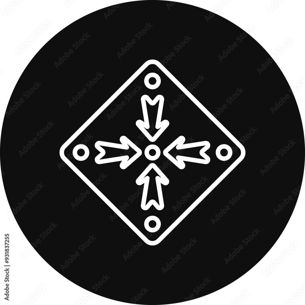 Arrows pointing to center Vector Icon Design Arrows pointing to center Vector Icon Design