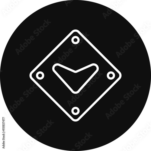 Down Chevron Vector Icon Design