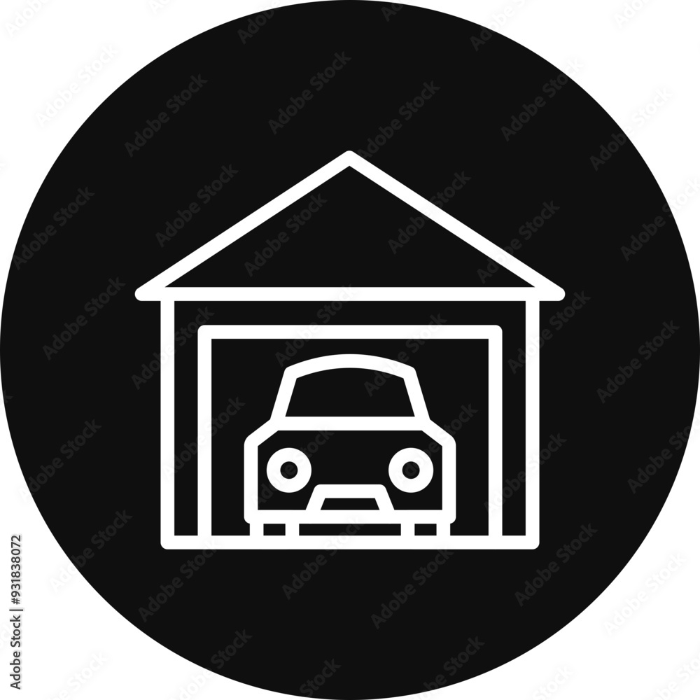 Garage Vector Icon Design Garage Vector Icon Design