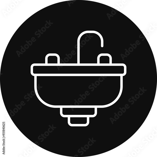 Sink Vector Icon Design