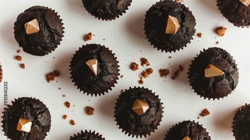 chocolate cupcakes with cracked top chocolate cupcakes with cracked top