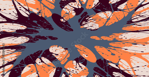 Abstract pattern. Illustration for printing on wall decorations. For use in graphics.