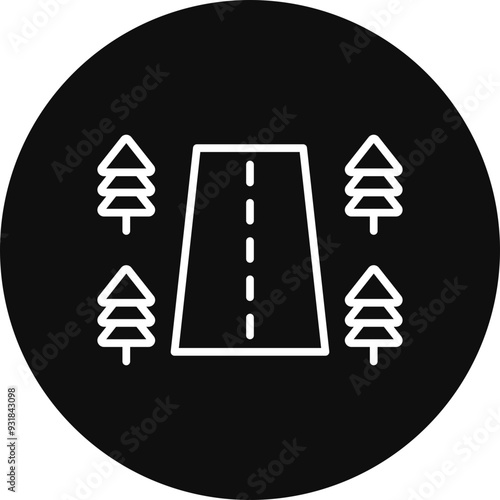 Roadside Vector Icon Design