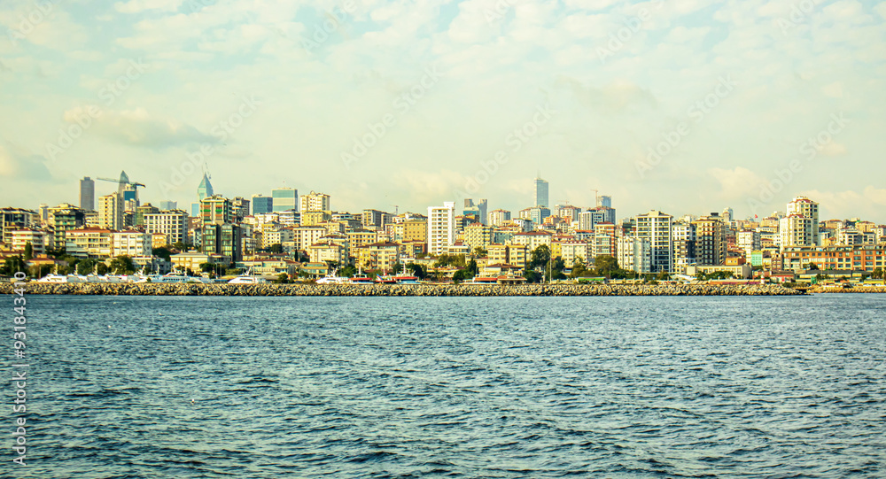 Obraz premium panorama of the kadikoy istanbul city