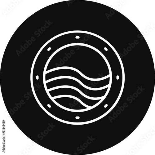 Porthole Vector Icon Design