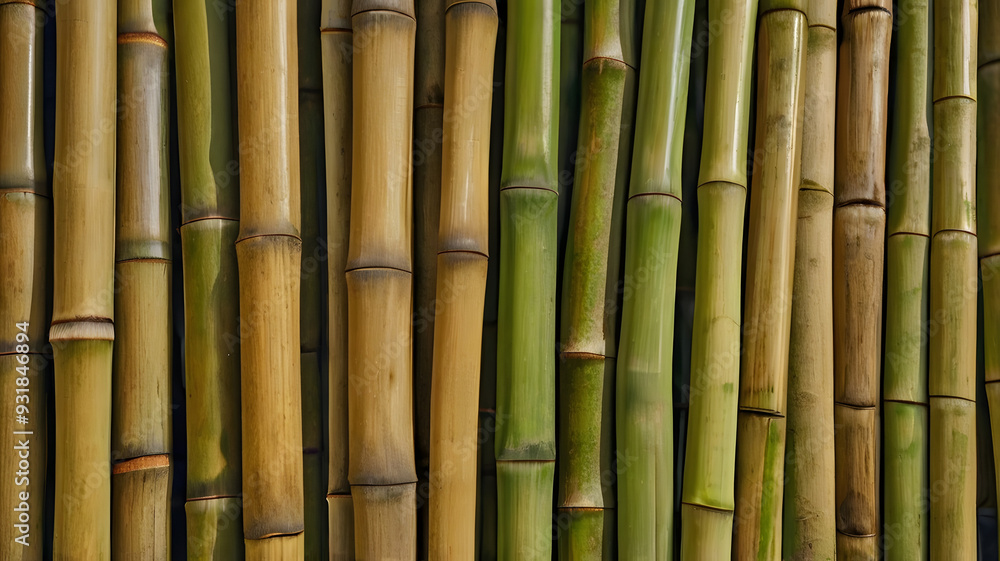 Fototapeta premium a bamboo wood surface, featuring the distinctive