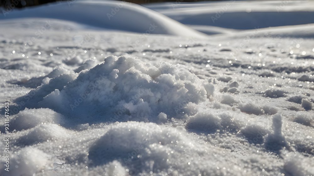 freshly fallen powder snow, with a soft and fluffy texture freshly fallen powder snow, with a soft and fluffy texture
