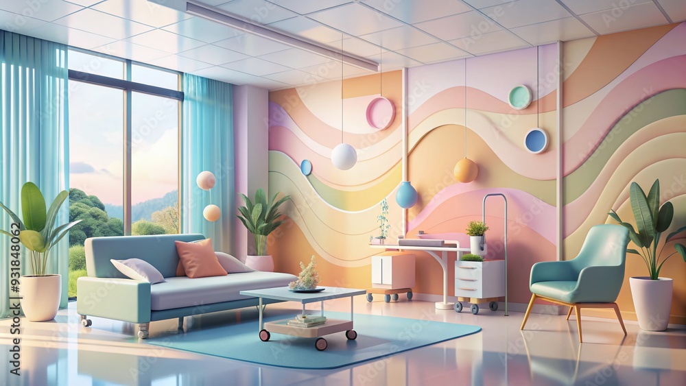 Pastel Prescribed Harmony: Gentle colors, flowing shapes, medical charts, soothing and optimistic. Pastel Prescribed Harmony: Gentle colors, flowing shapes, medical charts, soothing and optimistic.