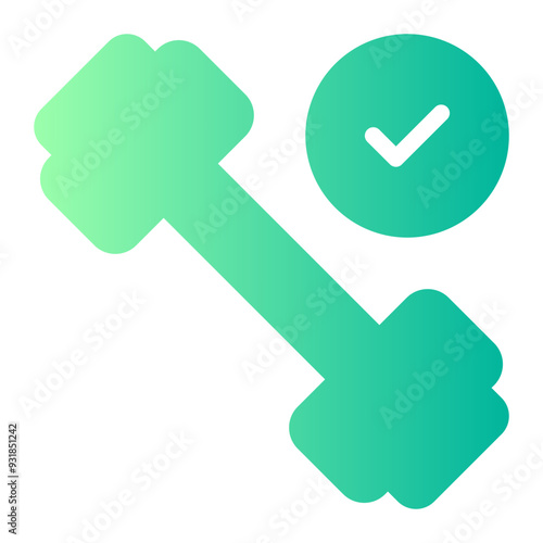 dumbbell gradient icon