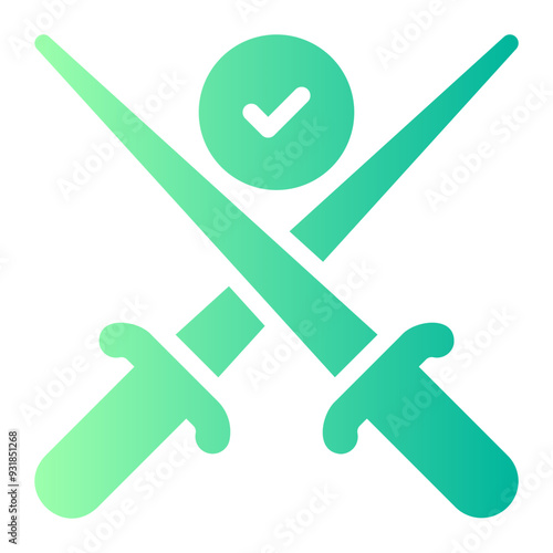 fencing gradient icon