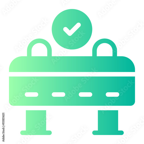 vaulting horse gradient icon