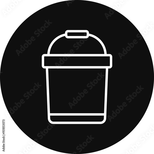 Bucket Vector Icon Design