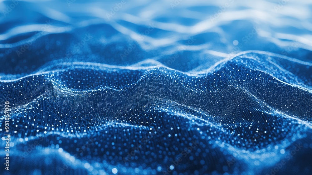 Blue Water Surface Close Up Blue Water Surface Close Up
