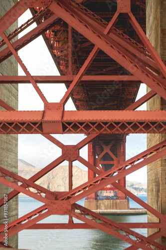 girders of the Golden Gate Bridge