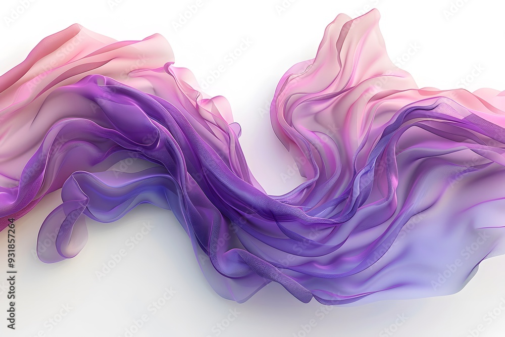 Elegant Flowing Fabric in Soft Pink and Purple Hues Elegant Flowing Fabric in Soft Pink and Purple Hues