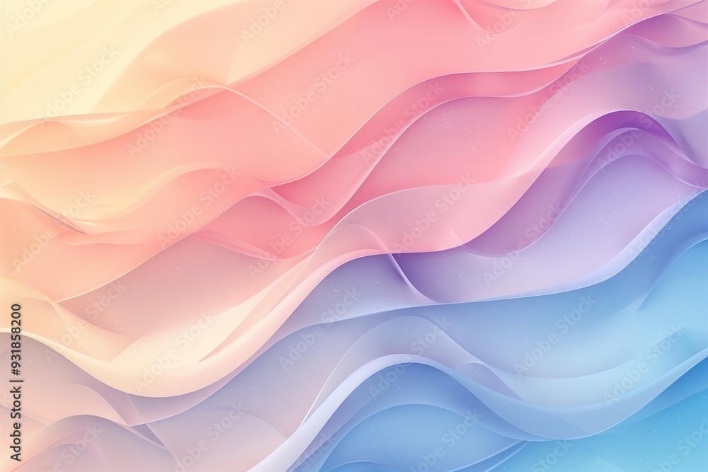 Abstract pastel background with delicate wavy lines. Abstract pastel background with delicate wavy lines.