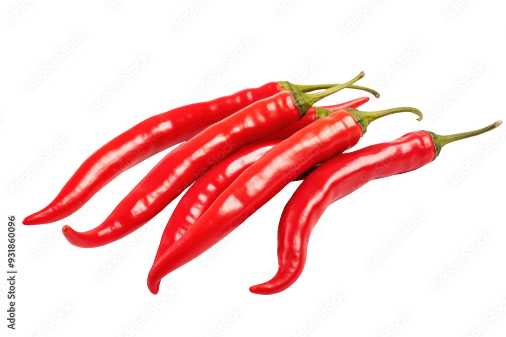 Add some color and spice to your food with these Branch Red Chili Peppers Isolated on White Background. Add some color and spice to your food with these Branch Red Chili Peppers Isolated on White Background.