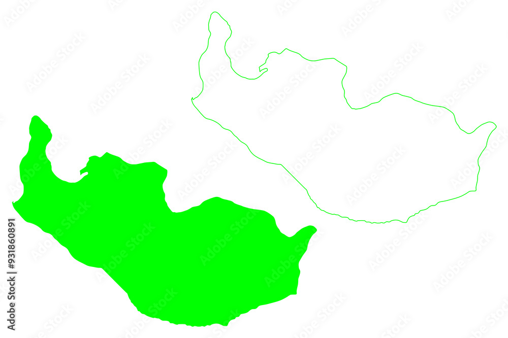 New Siberia island (Russia, Russian Federation, New Siberian Islands archipelago) map vector illustration, scribble sketch Novaya Sibir map New Siberia island (Russia, Russian Federation, New Siberian Islands archipelago) map vector illustration, scribble sketch Novaya Sibir map