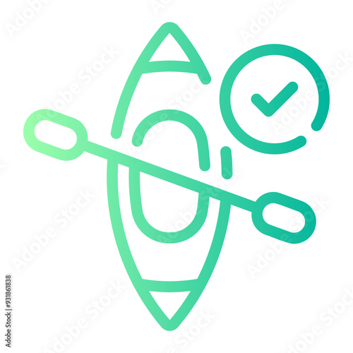 kayak gradient icon