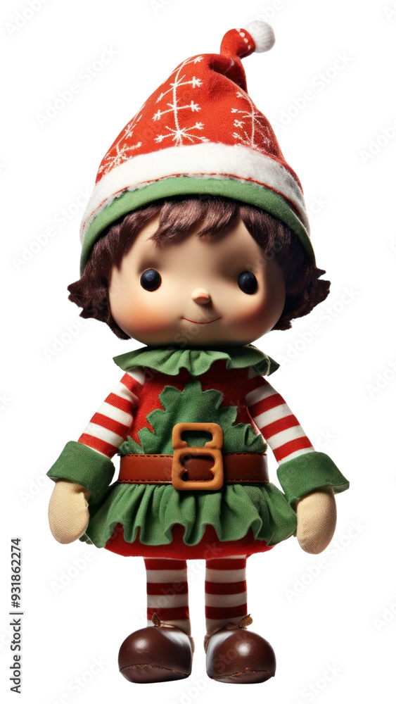 PNG Christmas elf doll toy white background. PNG Christmas elf doll toy white background.