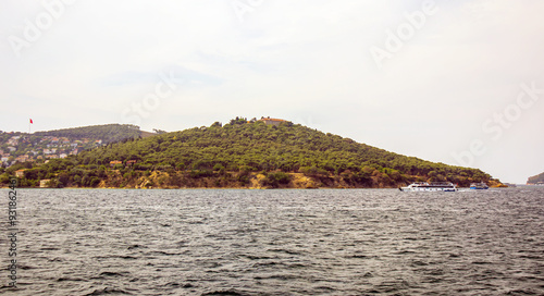 Panoramic view of heybeliada island, prince islands, adalar, istanbul photo