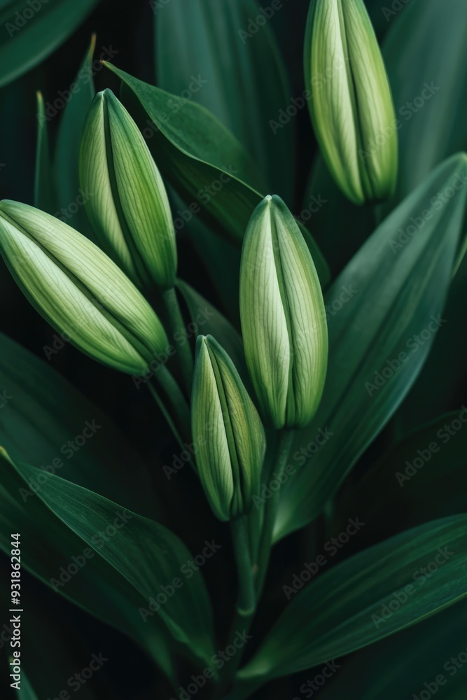 Close-up of green flowers Close-up of green flowers