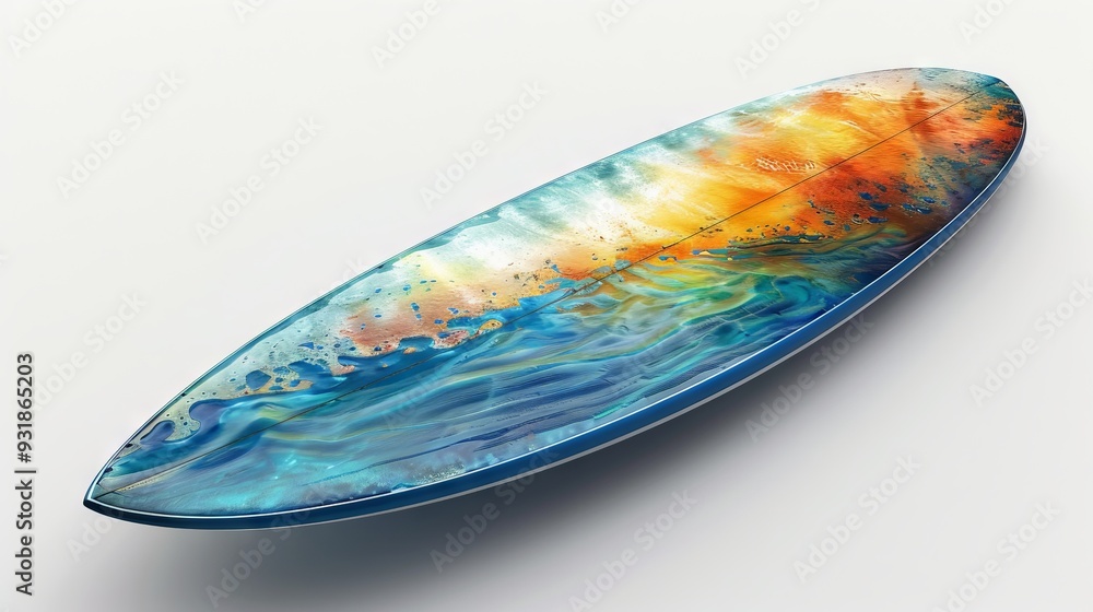 surfboard on a white background surfboard on a white background