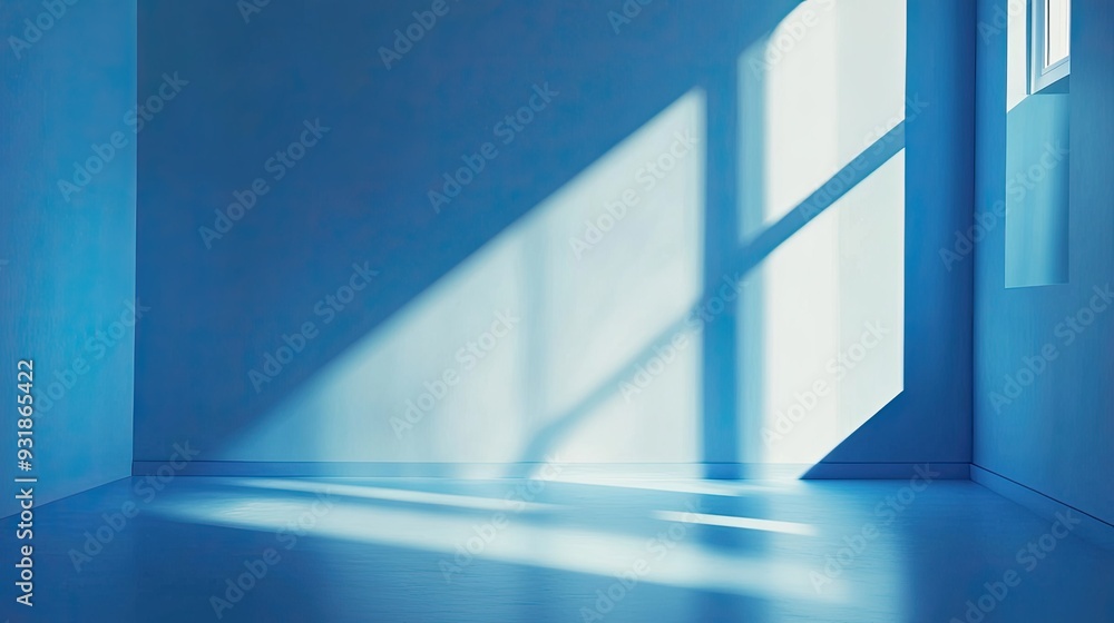Simple blue background with soft shadows and light reflections for minimalist design Simple blue background with soft shadows and light reflections for minimalist design