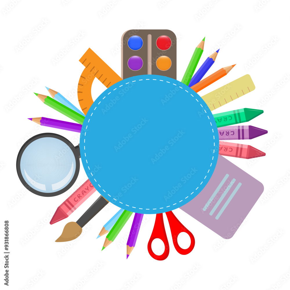 school supplies design, vector illustration eps10 graphic