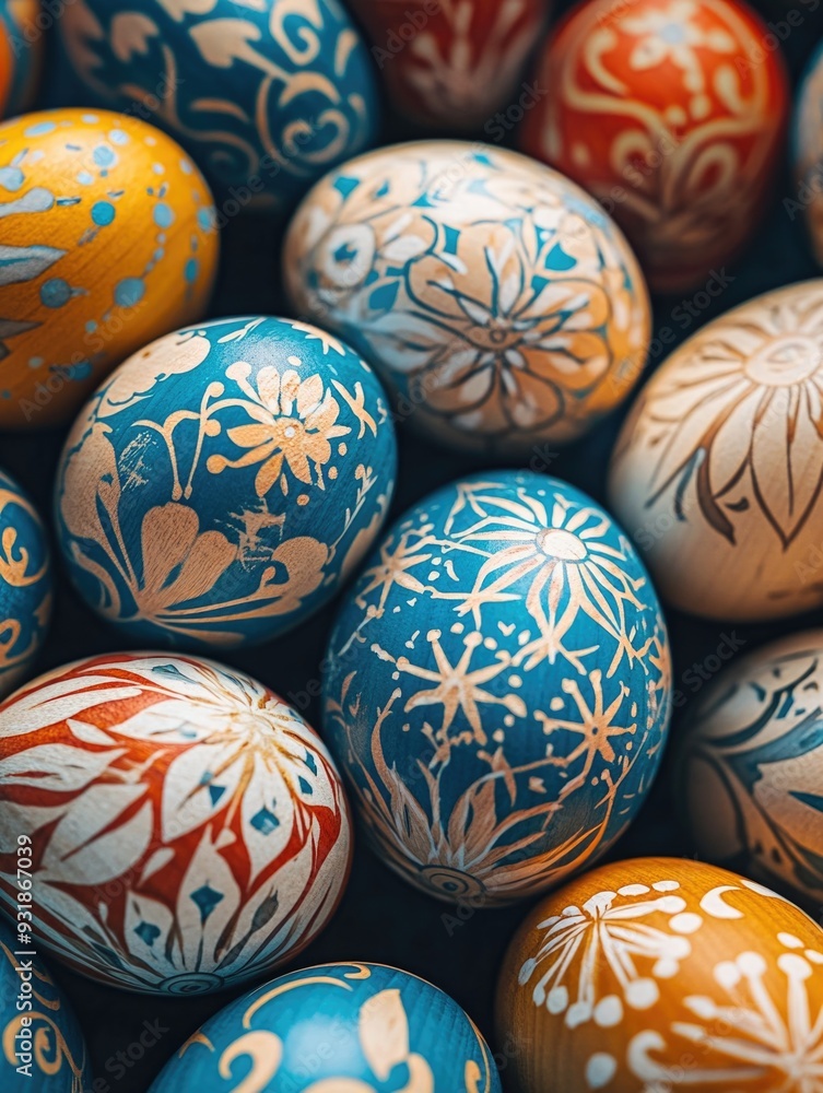 Pile of Painted Eggs Pile of Painted Eggs