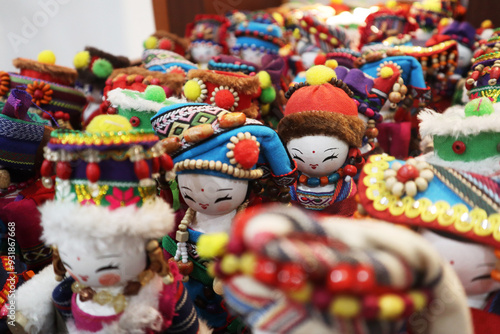 Small tribal doll souvenirs in China