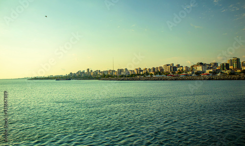 sea and shorescape of kadikoy istanbul photo