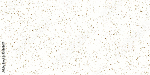 Terrazzo flooring consists of chips of marble texture. quartz surface white, brown for bathroom or kitchen countertop. white paper texture background. rock stone marble backdrop textured illustration.