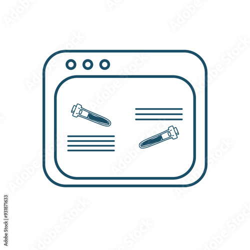 Bioinformatic line Icon