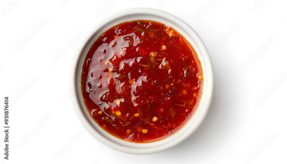 Grill sauce in bowl isolated on white background with clipping path Grill sauce in bowl isolated on white background with clipping path