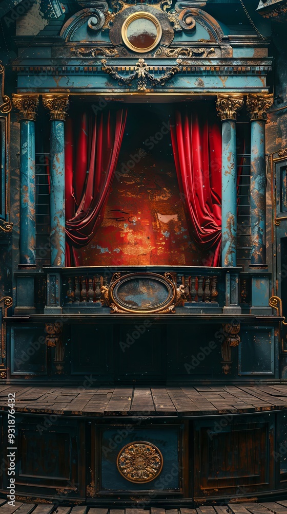 Fototapeta premium Beautiful theater podium