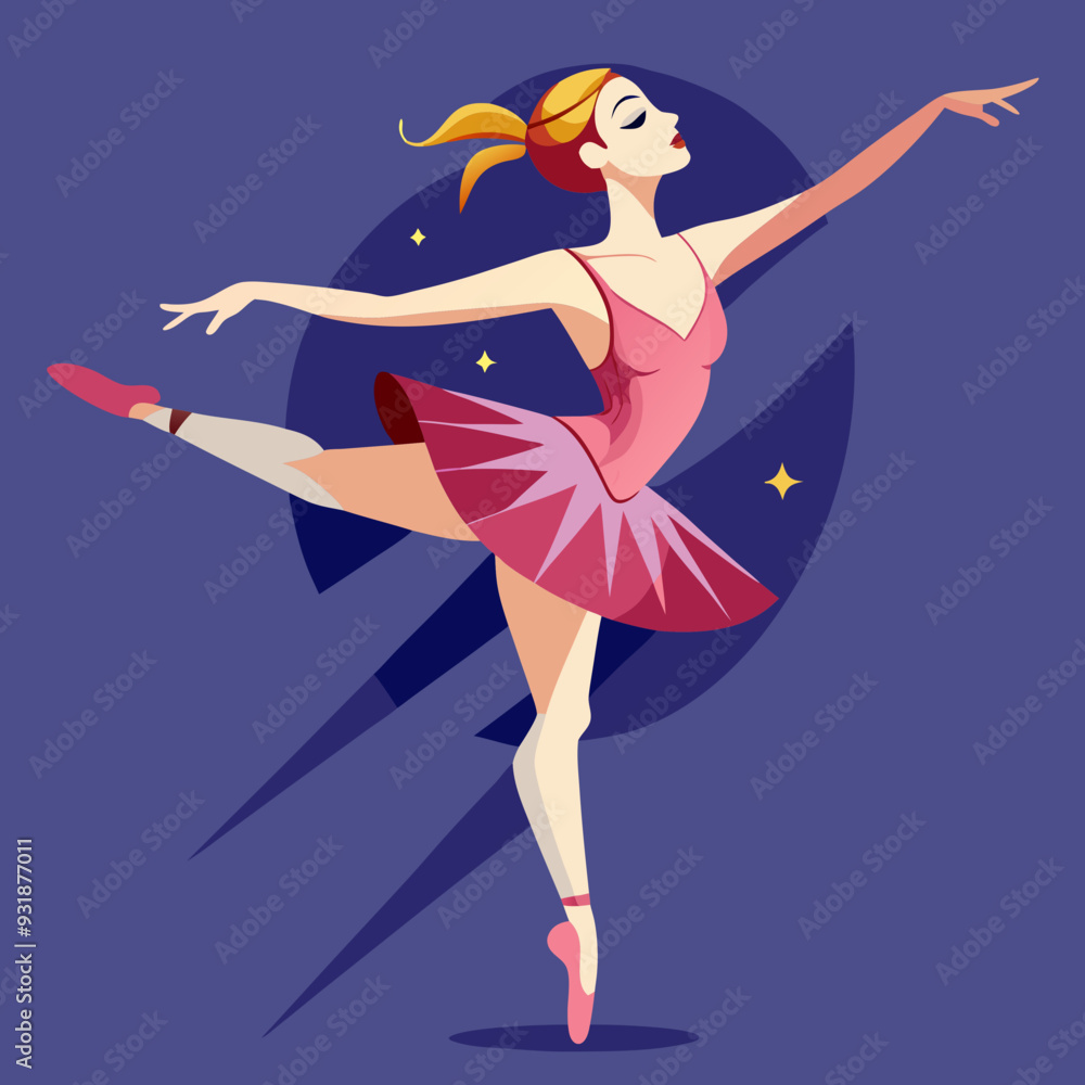 beautiful ballerina vector illustration beautiful ballerina vector illustration