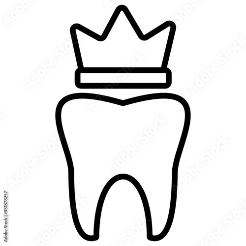 Dental crown icon