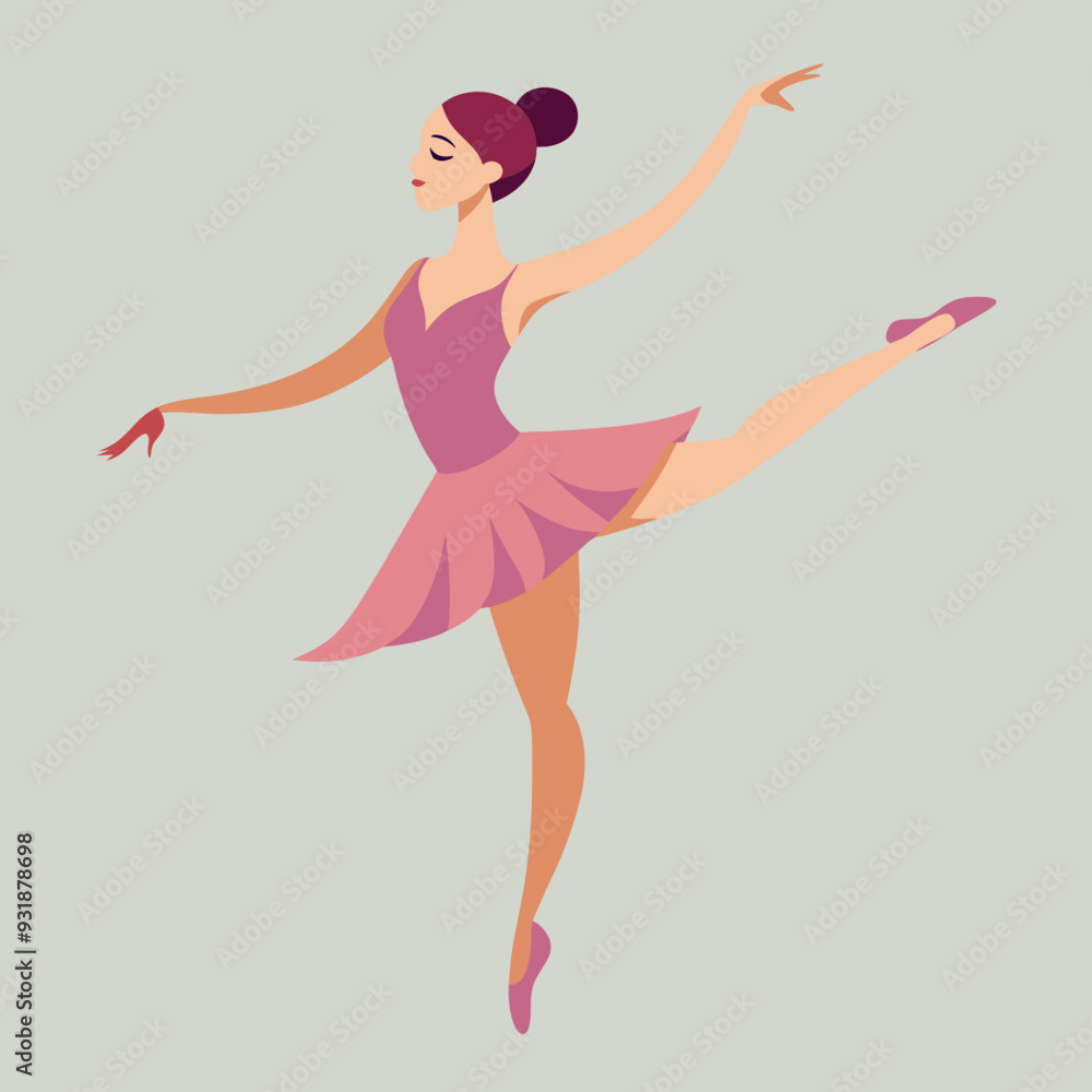 beautiful ballerina vector illustration beautiful ballerina vector illustration