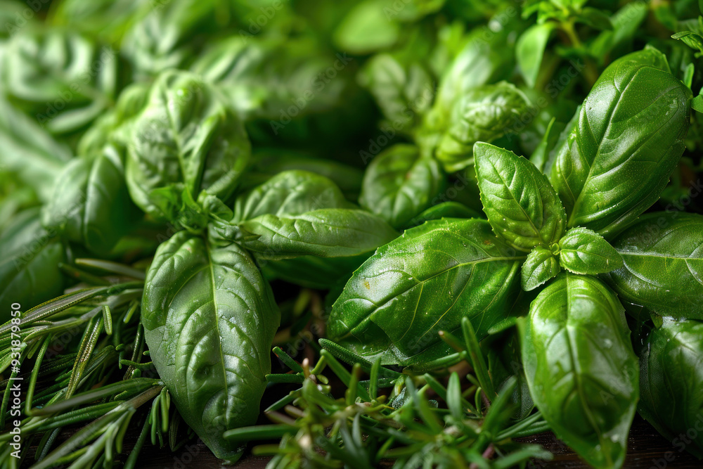 Fresh herbs in sunlight: a macro exploration Fresh herbs in sunlight: a macro exploration