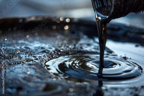 Draining used engine oil from an automobile