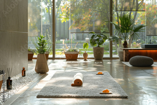 Harmony and relaxation in wellness center photo