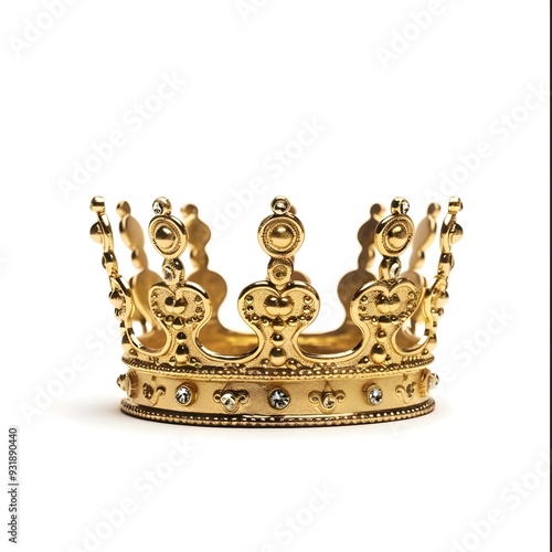 gold crown isolated on white background