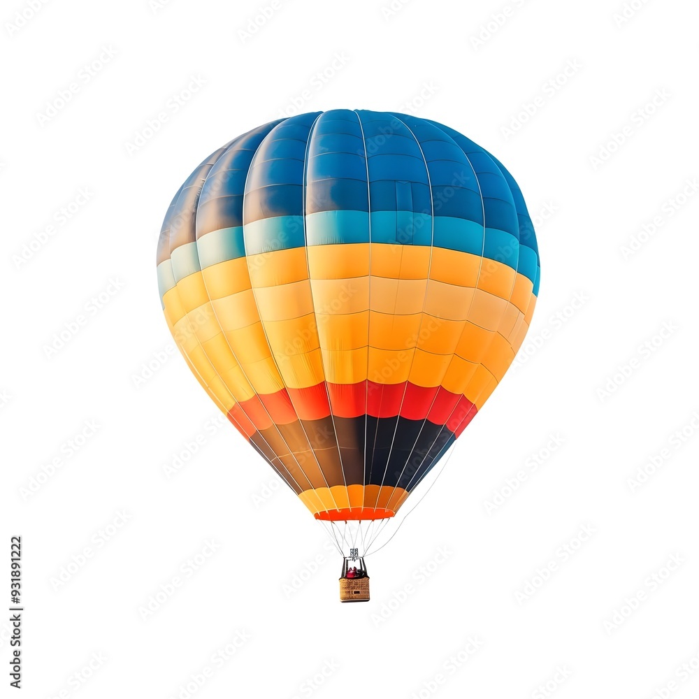 Naklejka premium hot air balloon on white background